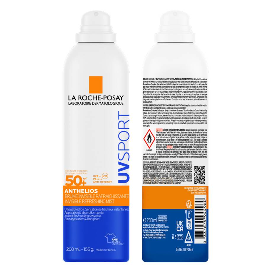 La Roche Posay Anthelios UV Sport Invisible Refreshing Mist SPF50+