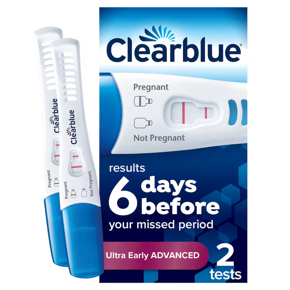 CLEARBLUE ULTRA EARLY ADVANCED 2CT PREGNANCY TEST