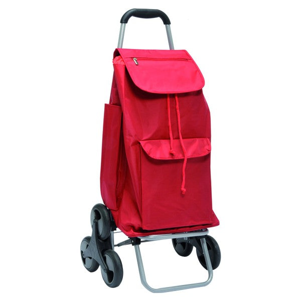 Shopping Cart with 6 Wheels Red
