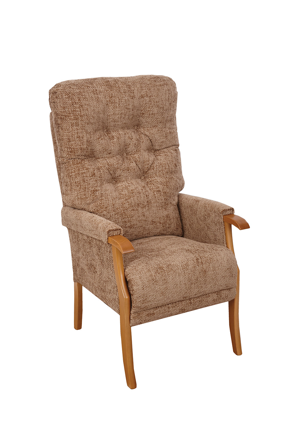 Avon High-Backed Oak Fireside Chair