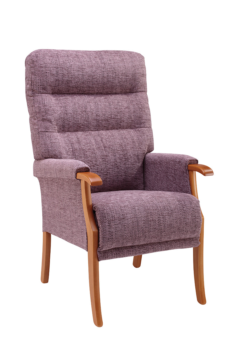 Orwell High-Backed Oak Fireside Chair