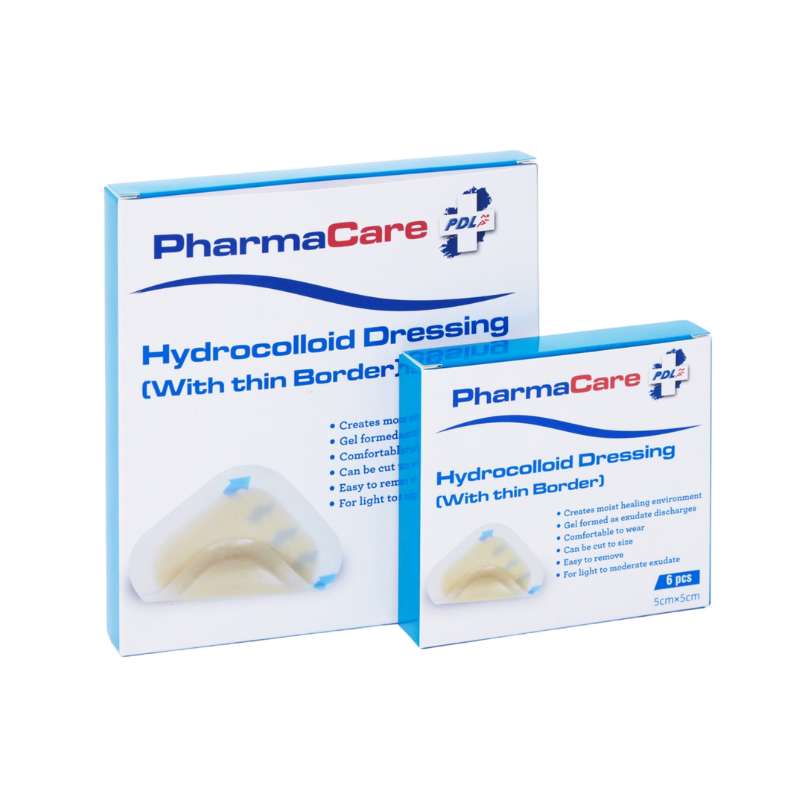 PharmaCare Hyrdocollid Dressing with Thin Border