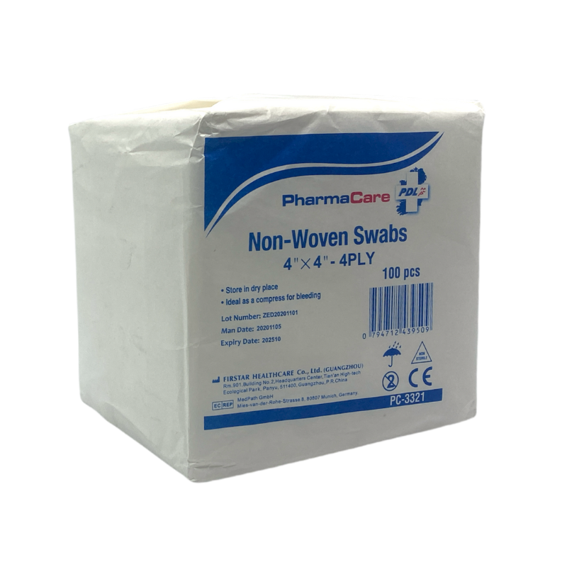 PharmaCare Non Woven, Non Sterile Swabs (100 pack)