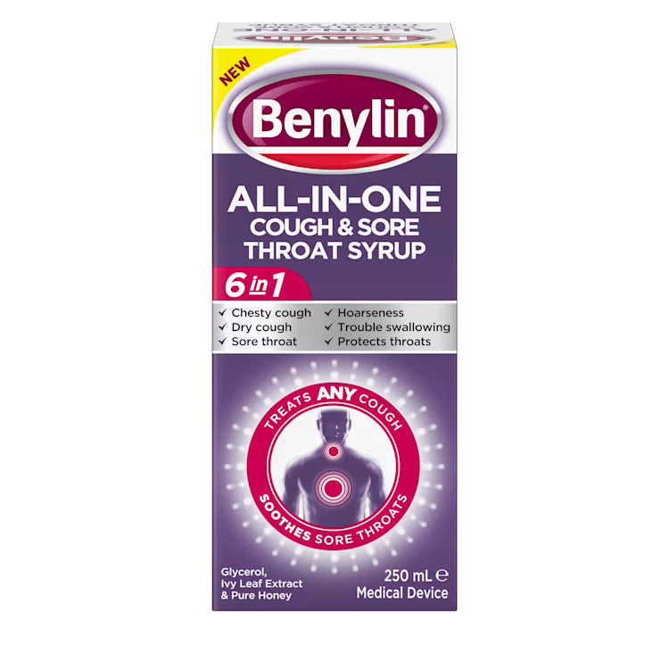 BENYLIN ALL IN ONE COUGH /SORE THROAT
