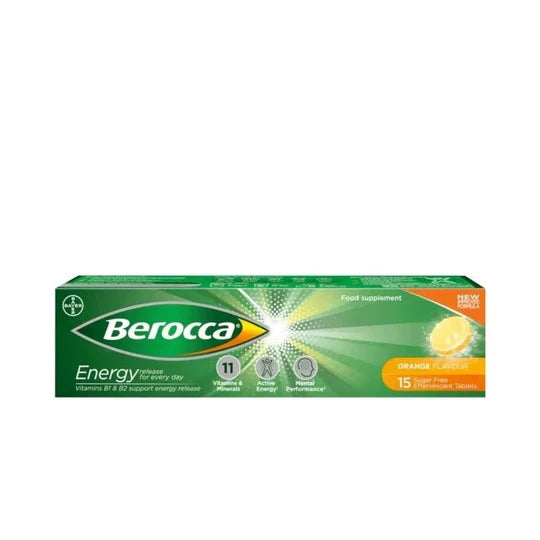 BEROCCA EFFERVESCENT TABS ORANGE 15TABS