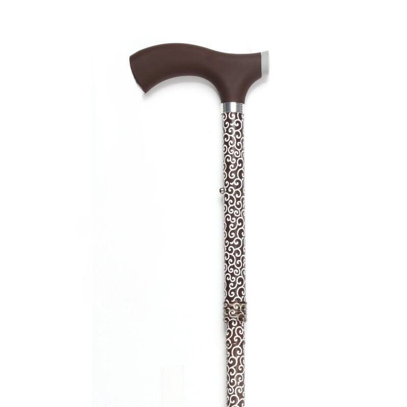 Adjustable Walking Stick with Soft Rubber Handle - T shape