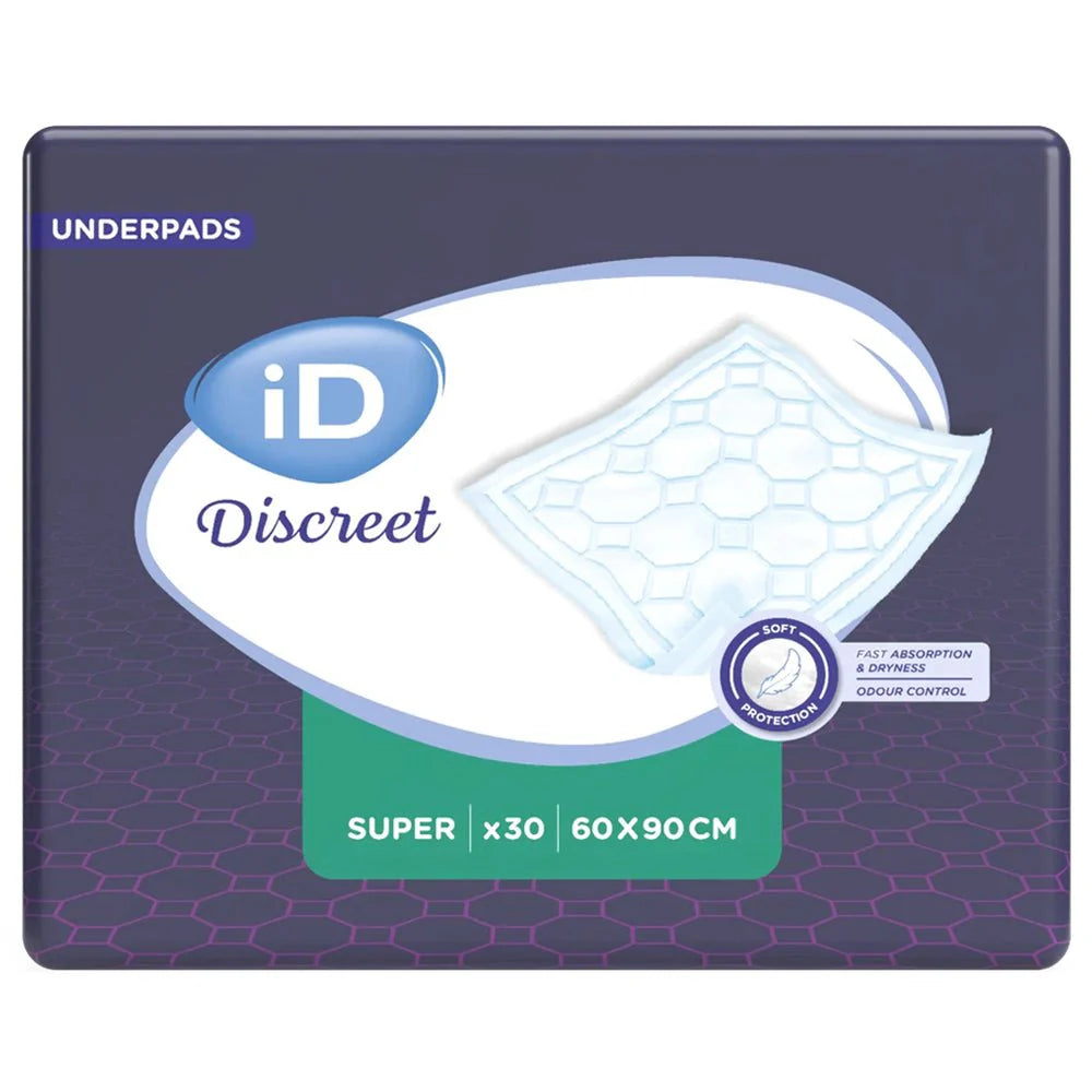 iD Discreet Super 60x90cm Disposable Bed Pads
