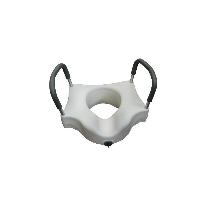 Raised Toilet Seat With Armrests