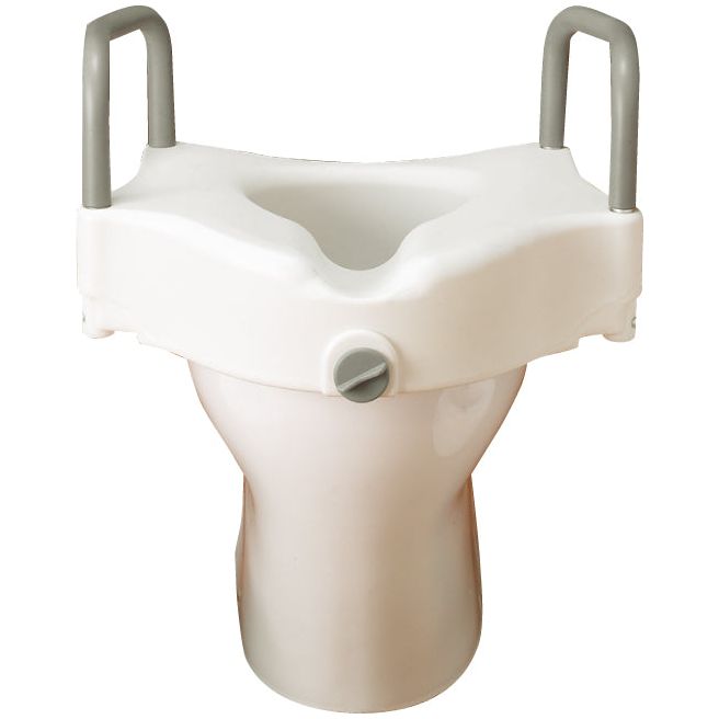 Raised Toilet Seat With Armrests