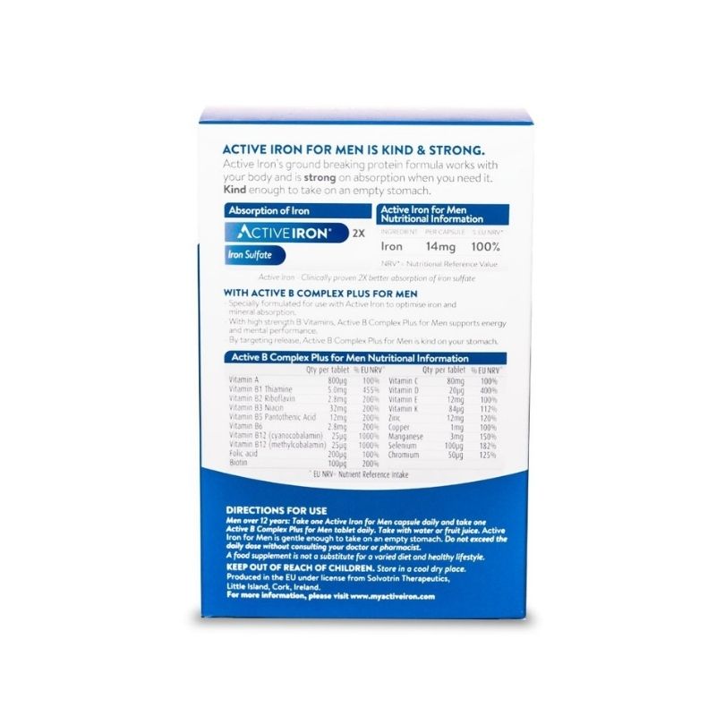 Active Iron & B Complex Plus For Men