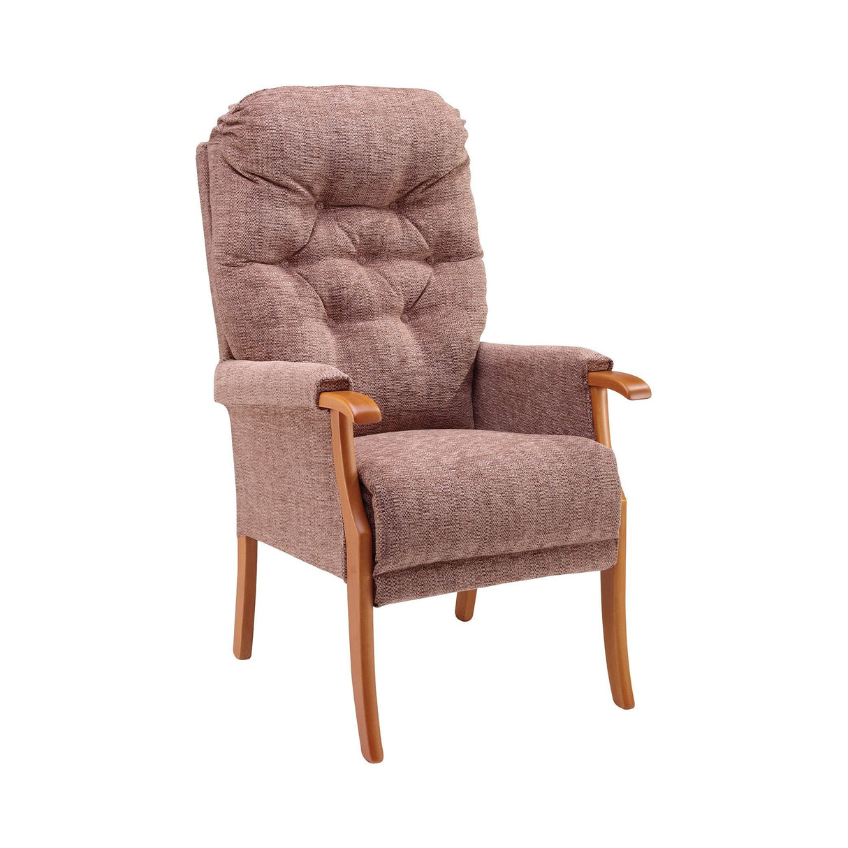 Avon High-Backed Oak Fireside Chair