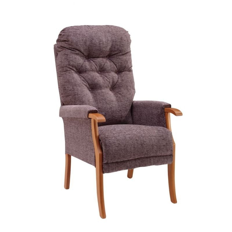 Avon High-Backed Oak Fireside Chair