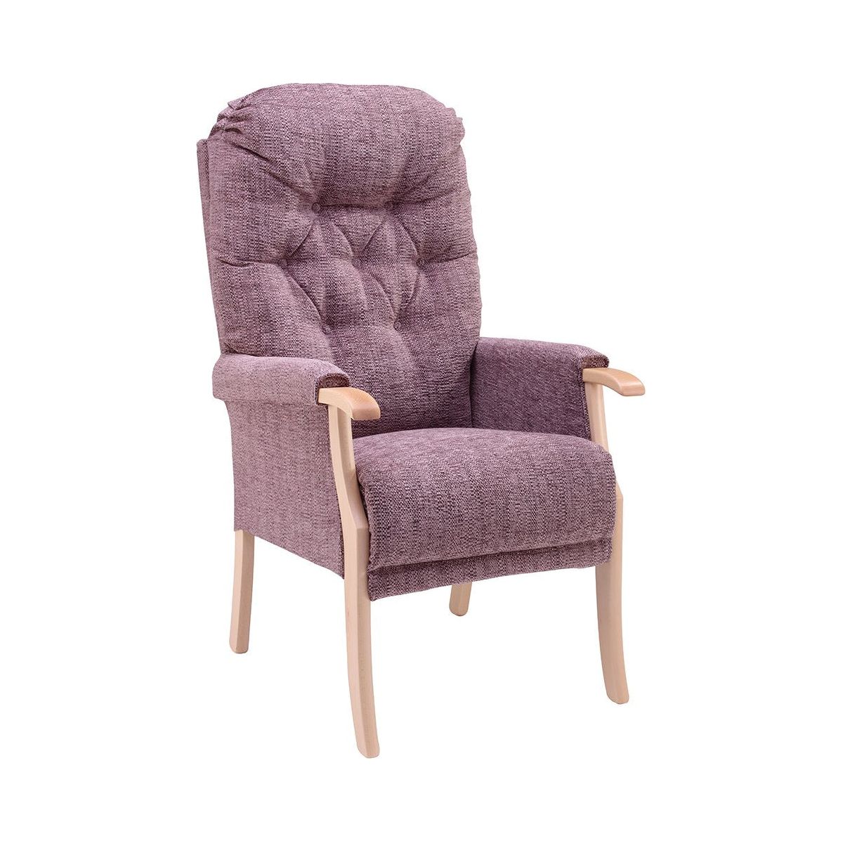 Avon High-Backed Oak Fireside Chair