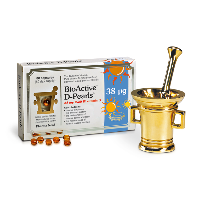 Pharma Nord Bioactive D Pearls 38ug Capsule 80's