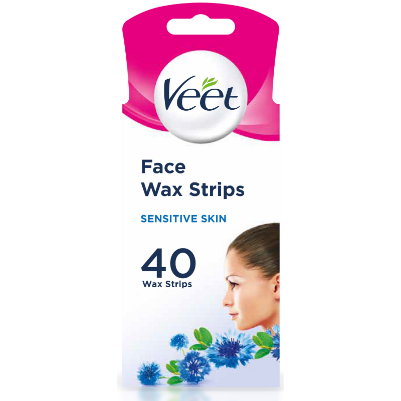 Veet Face Wax Strips Sensitive 40s