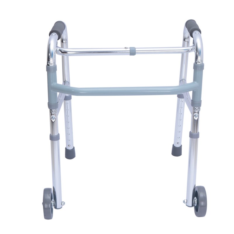 Folding Aluminium Walker with Wheels