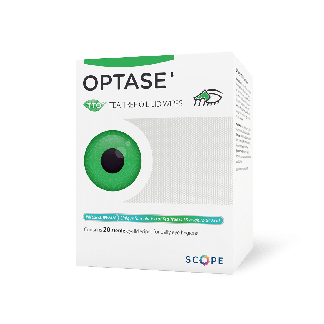 Optase Tea Tree Oil Lid Wipes 20s