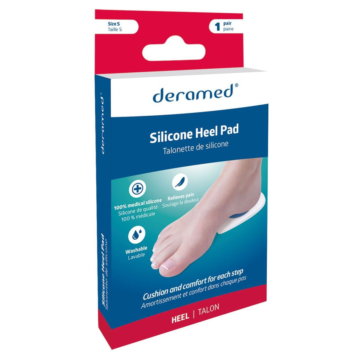 Deramed Silicone Heel Pad