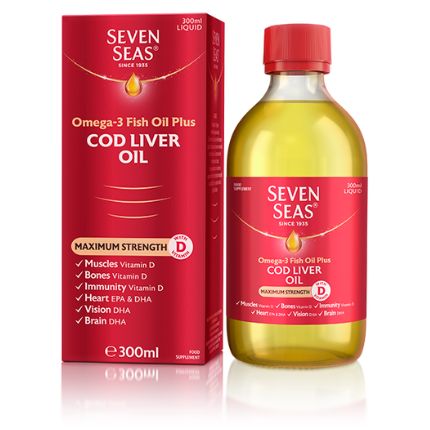 Seven Seas Cod Liver Oil Max Strength 300ml