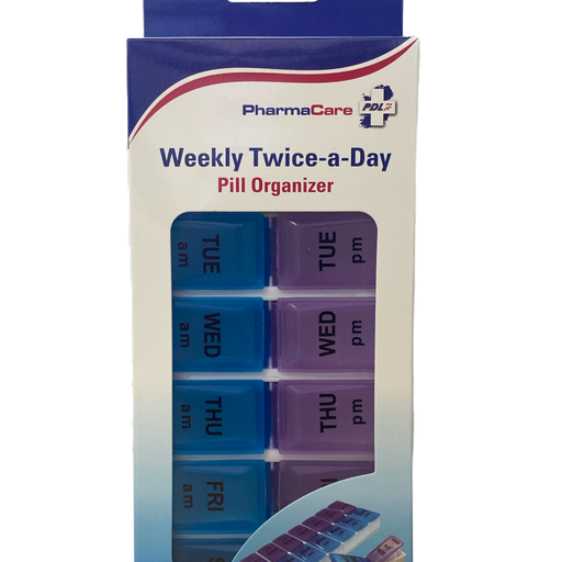 Pharmacare Weekly Twice-a-Day Pill Organizer
