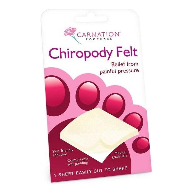 Carnation Chiropody Felt Large 10cm x 22.5cm