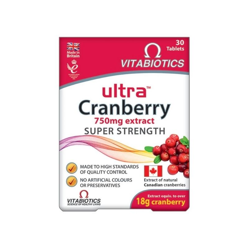Vitabiotics Ultra Cranberry 750mg Extract Tablets