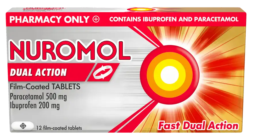 Nuromol Dual Action Pain Relief 200mg/500mg