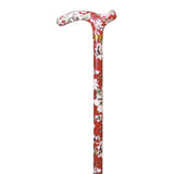 Stylish Adjustable Walking Stick - Flower Splash