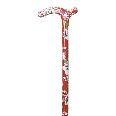 Stylish Adjustable Walking Stick - Flower Splash