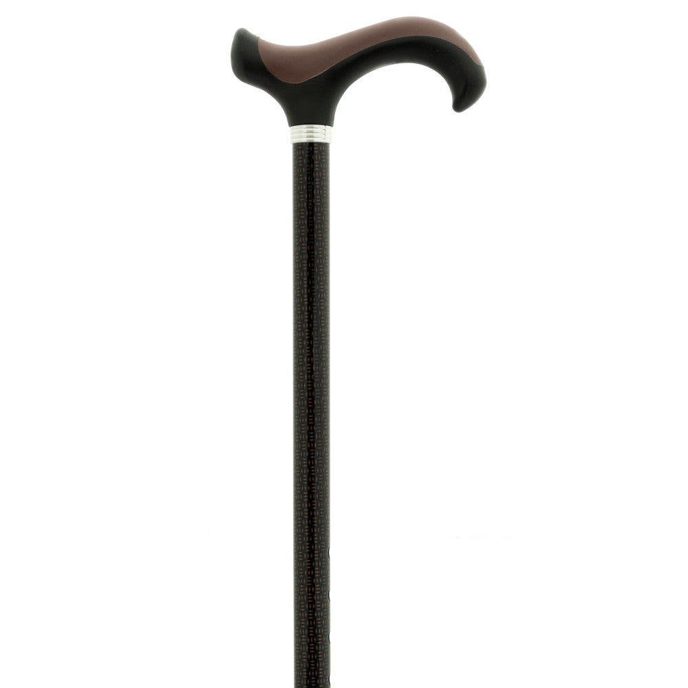 Adjustable Aluminum Walking Stick Brown 