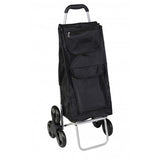 Shopping Cart with 6 Wheels Black