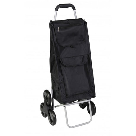 Shopping Cart with 6 Wheels Black