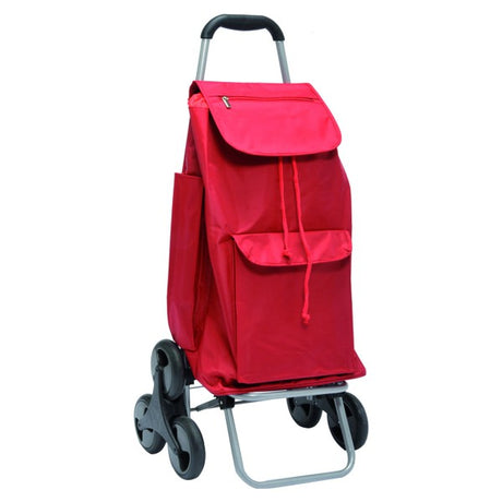 Shopping Cart with 6 Wheels Red