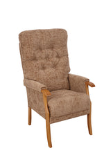 Avon High-Backed Oak Fireside Chair