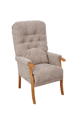 Avon High-Backed Oak Fireside Chair
