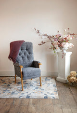 Avon High-Backed Oak Fireside Chair