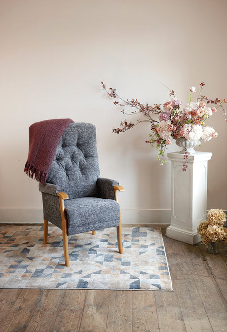 Avon High-Backed Oak Fireside Chair