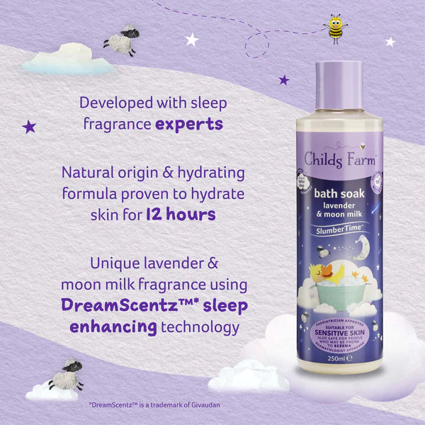 CHILDS FARM bath soak LAVENDER & MOON MILK