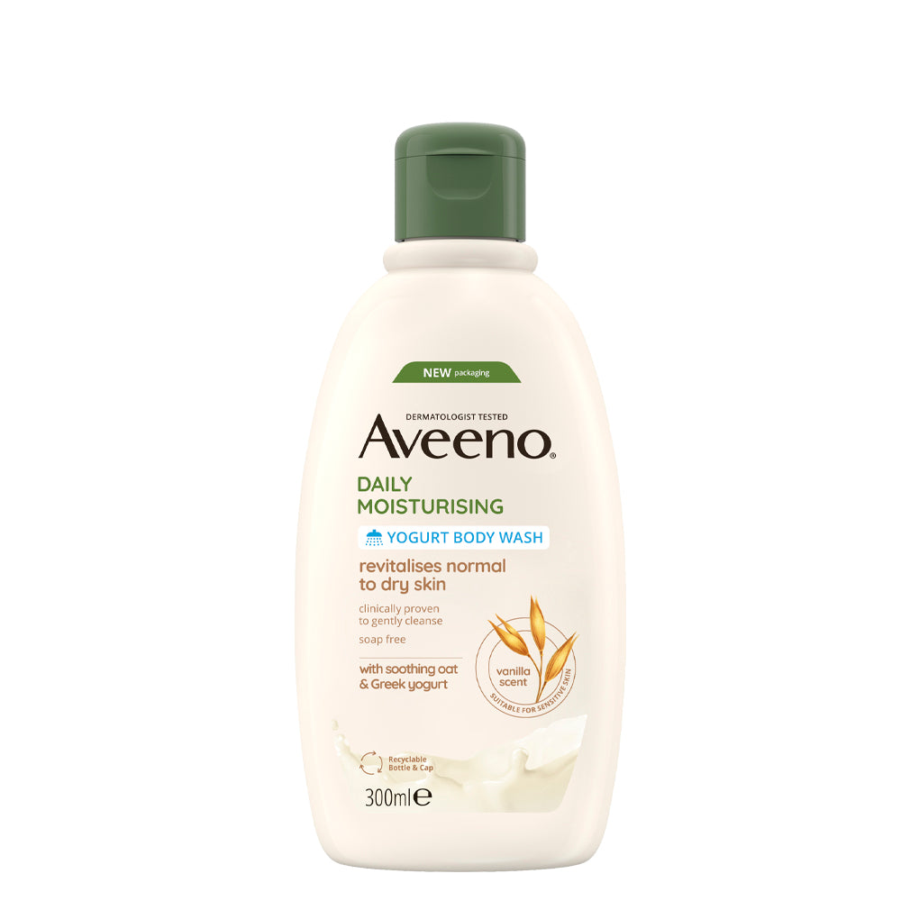 Aveeno Daily Moisturising Vanilla & Oats Yogurt Body Wash 300ml