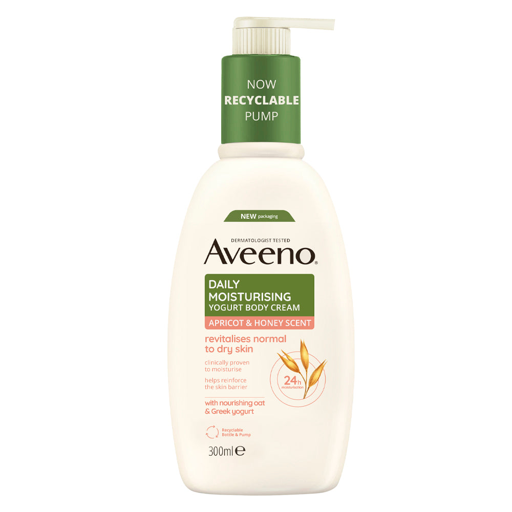Aveeno Daily Moisturising Apricot & Honey Yogurt Body Cream 300ml