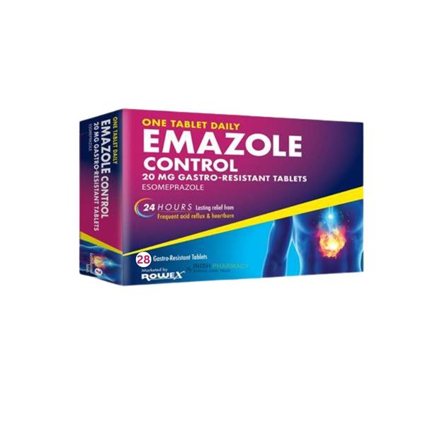 Emazole Control 20mg Gastro Resistant Tablets