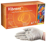 Aurelia Vibrant Latex Powder Free Gloves XL - 100