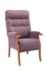 Orwell High-Backed Oak Fireside Chair