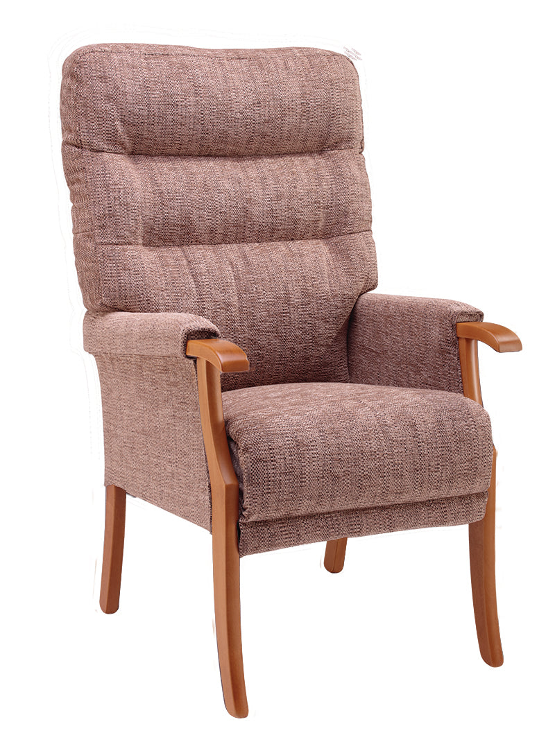 Orwell High-Backed Oak Fireside Chair