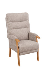 Orwell High-Backed Oak Fireside Chair