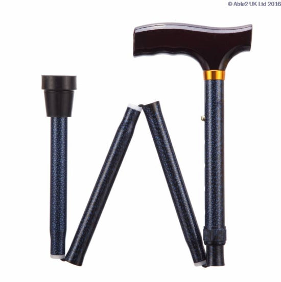Folding Adjustable Walking Stick - various sizes and colours