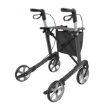 SERVER Aluminium Lightweight Rollator, Large 62, Grey, TPE Wheels