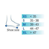 XLR8 Pneumatic Walker Boot Sizes