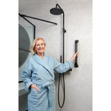 SecuCare Grab Bar aluminium, black matt 40cm