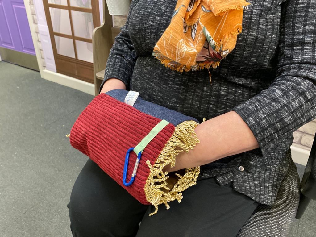 Denim & Cord Fiddle Muff